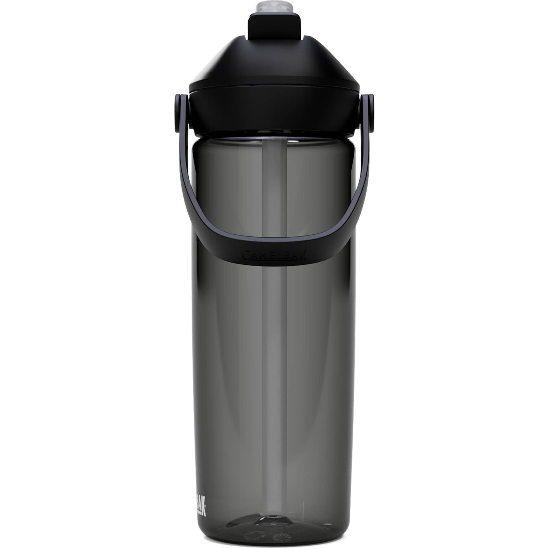 Rear View of Gray CamelBak Thrive Flip Straw 20oz Bottle Tritan Rene