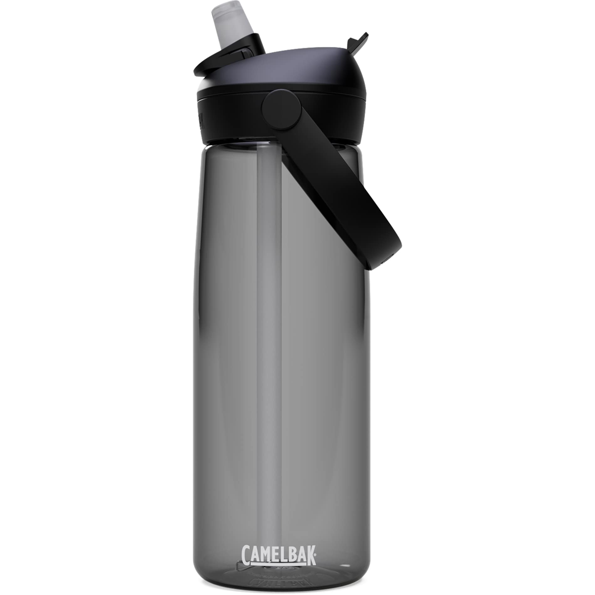 Front View of Gray CamelBak Thrive Flip Straw 25oz Bottle Tritan Rene