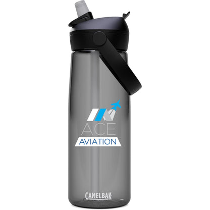 Front View of Gray CamelBak Thrive Flip Straw 25oz Bottle Tritan Rene