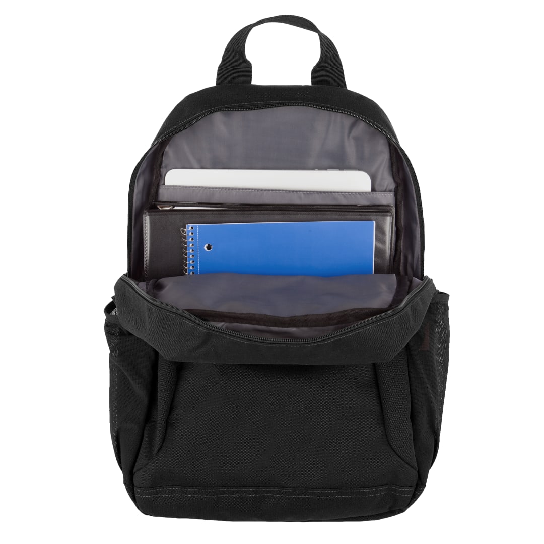 Front View of Black Wolverine 23L Laptop Backpack