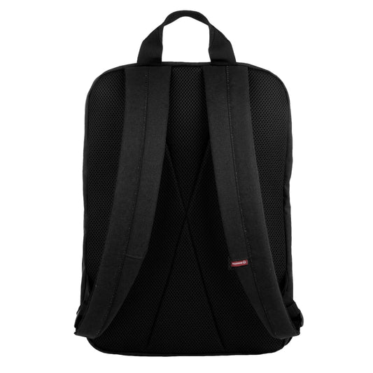 Rear View of Black Wolverine 30L Transit Backpack
