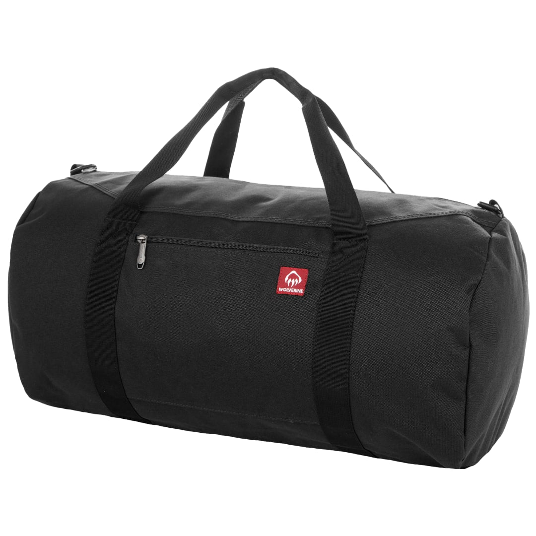 Black Wolverine 22" Center Zip Duffle