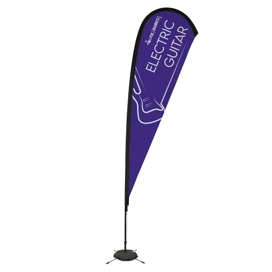 11.5' Elite Teardrop Nylon Sail Sign Kit (Single-Sided with Scissor Base)
