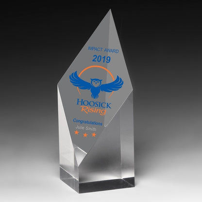 Diamond Obelisk Award (5 3/4" H x 2" L x 2" D) - Screen Print
