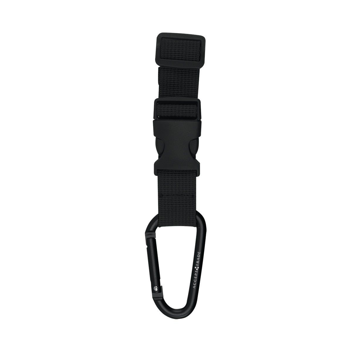BLACK Adjustable Buckle Strap With Carabiner