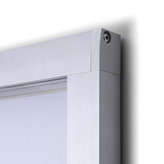 38"W x 40"H Indoor Enclosed Bulletin Board Safety Corner
