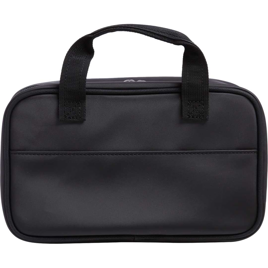 Rear View of Black Stitch Dopp Kit
