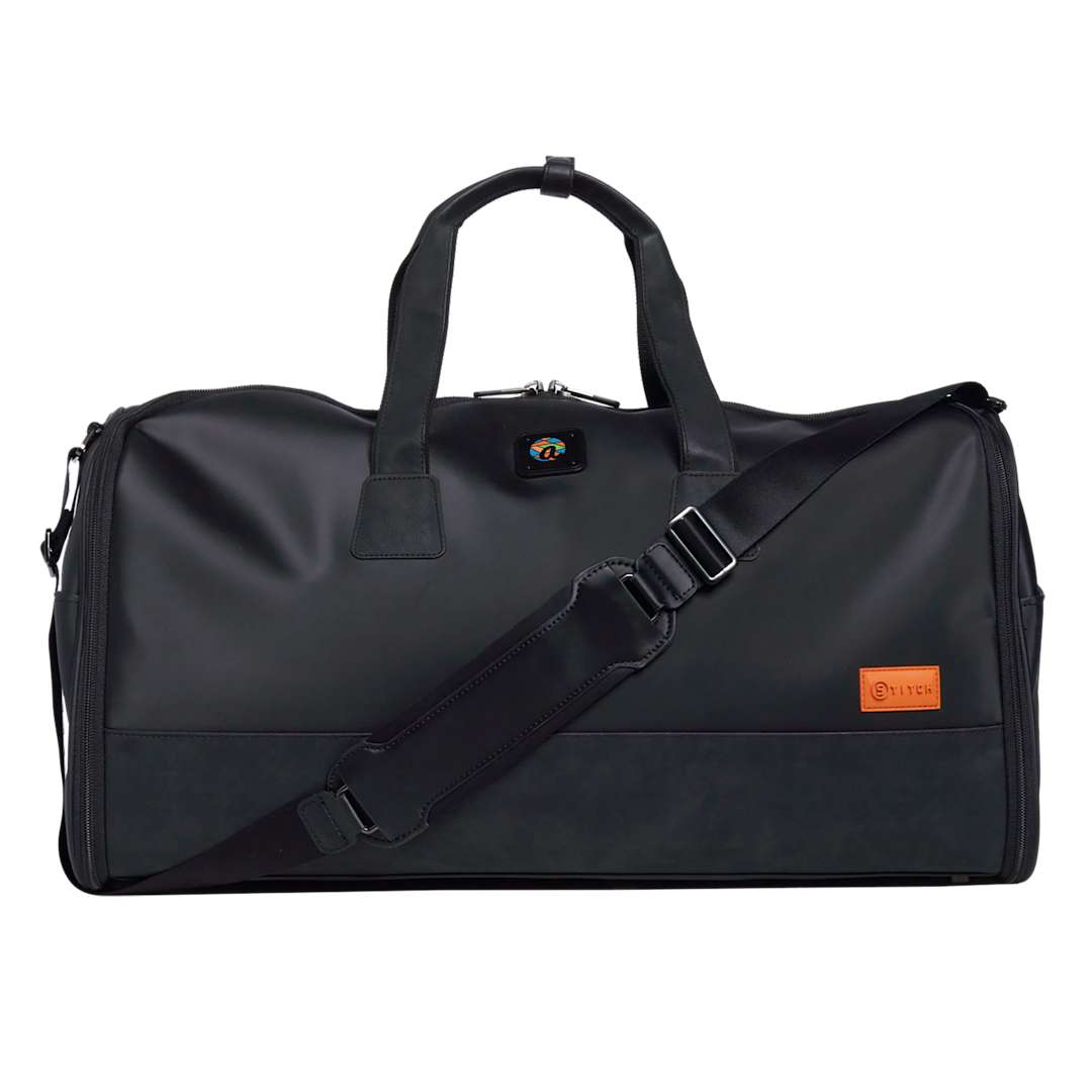 Front View of Black Stitch Ultimate Garment Bag
