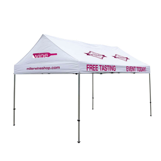 10' x 15' Premium Gable Tent Kit (Full-Color Imprint, 6 Locations)