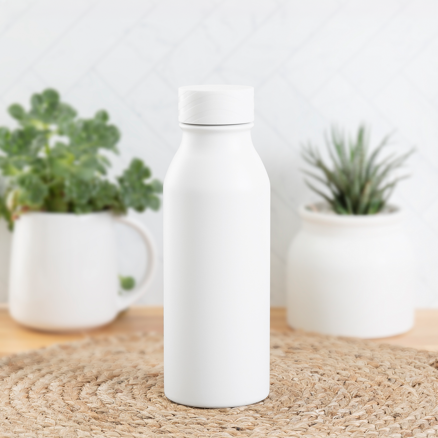 matte white 25 oz h2go slant