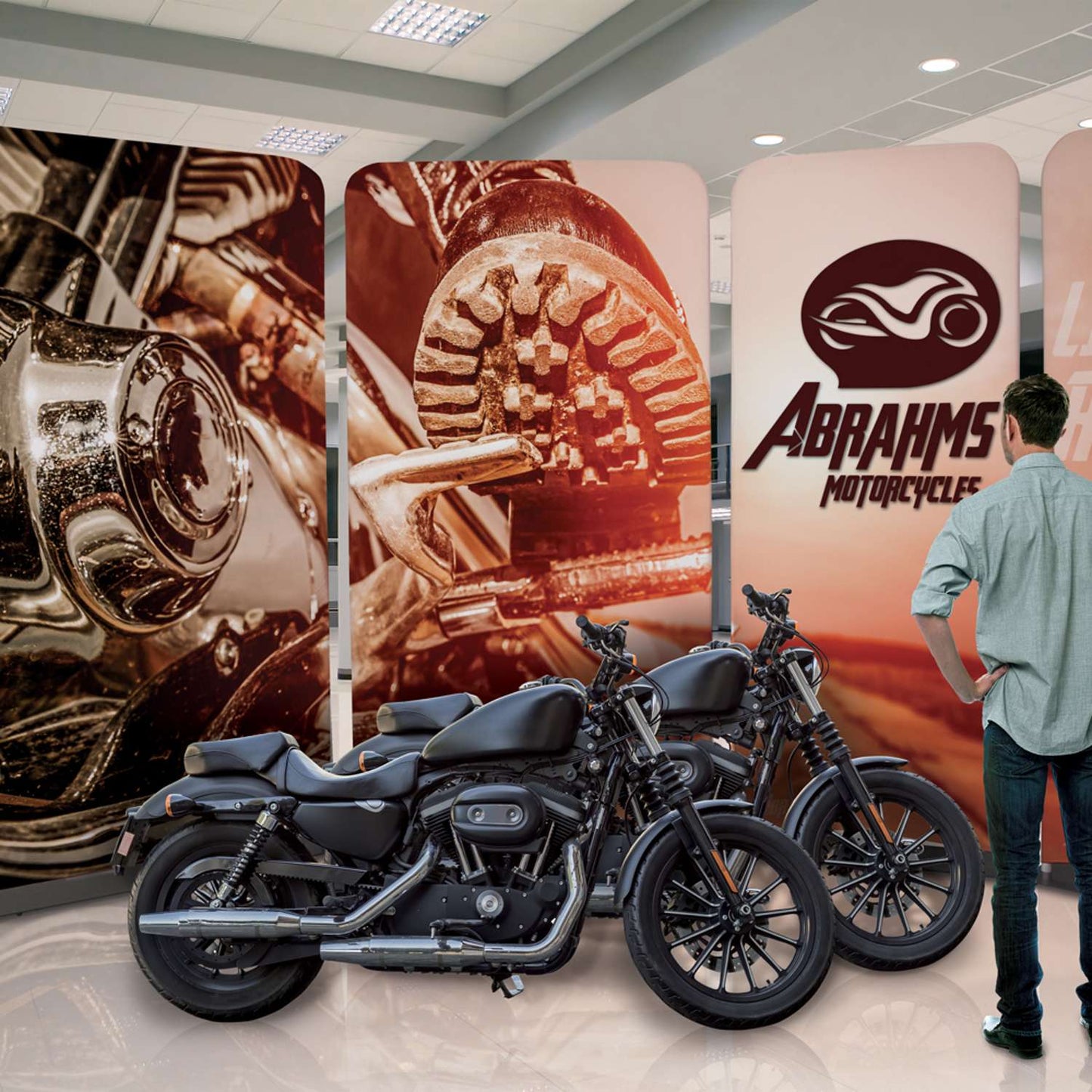 5' EuroFit Banner Display Kit (Recycled Polyester Knit)