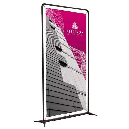 4.5' FrameWorx Banner Display Kit (No-Curl Opaque Fabric)