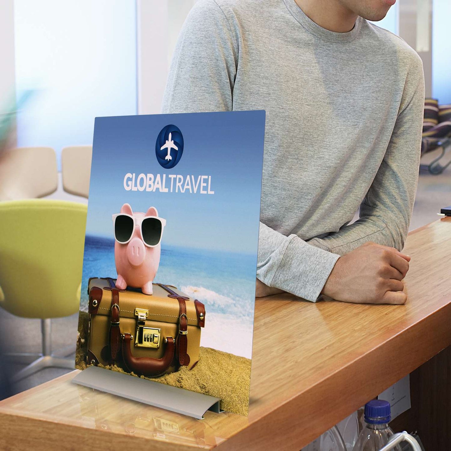 24"W x 24"H Glossy Aluminum Print