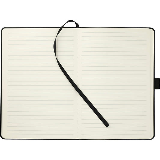 Front View of Black FSC® Mix 5.5x8.5 Vienna Phone Pocket Bound Journal