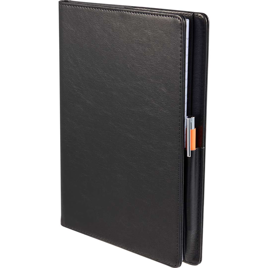 Black 7" x 10" FSC® Recycled Morano Refillable Journal