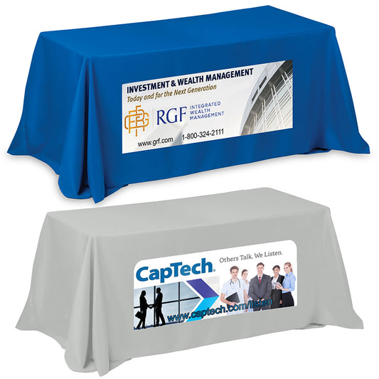 "Zenyatta Six" 4-Sided Throw Style Table Covers & Table Throws (PhotoImage Full Color) / Fits 6 ft T