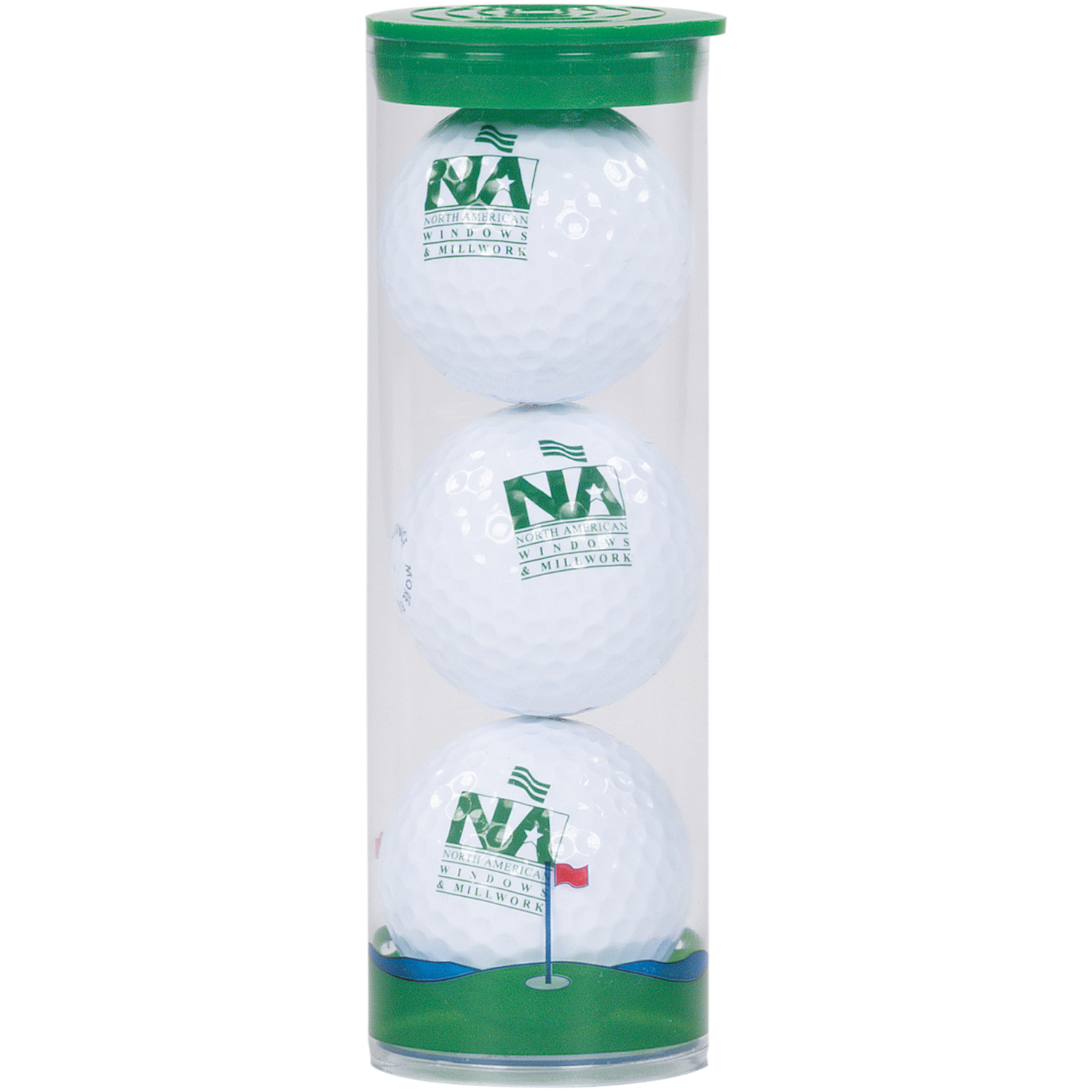 3 Ball Clear Tube with Titleist Pro V1 Golf Balls