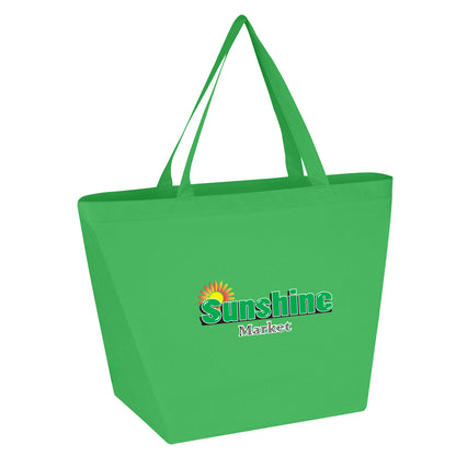 KELLY GREEN Non-Woven Budget Tote Bag With 100% RPET Material