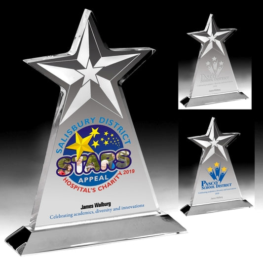 Vertical Star Award - Screen Printed