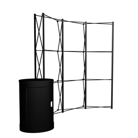 8' Curved ARISE  Floor Display Hardware