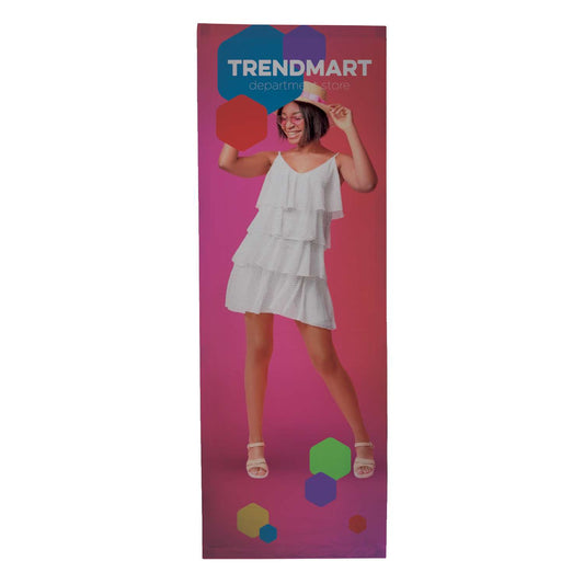 3' Straight Splash Floor Display Wrap Kit (Recycled Polyester Knit)