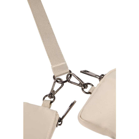 Front View of Black Daybreak Recycled Dual Lanyard