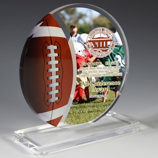 Football Achievement Award- Screen Printed - (5¾" x 6¼")