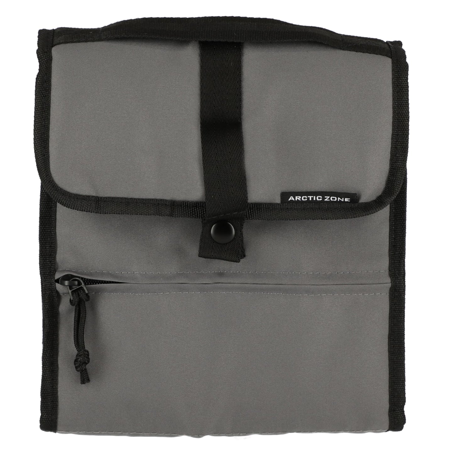 Front View of Gray Arctic Zone® Repreve® 6 Can Lunch Cooler