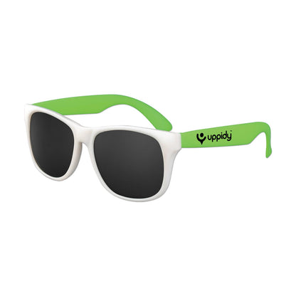 White Frame Classic Sunglasses