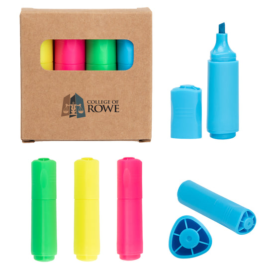 4-In-1 Mini Highlighter Set plain grouped