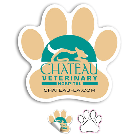Paw Stock Shape Stickers