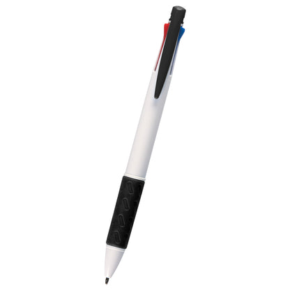 WHITE WITH BLACK 3-In-1 Pen