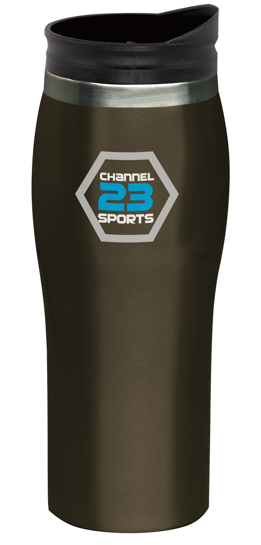 Front View of Red Good Value™ Sydney Tumbler - 15 oz.