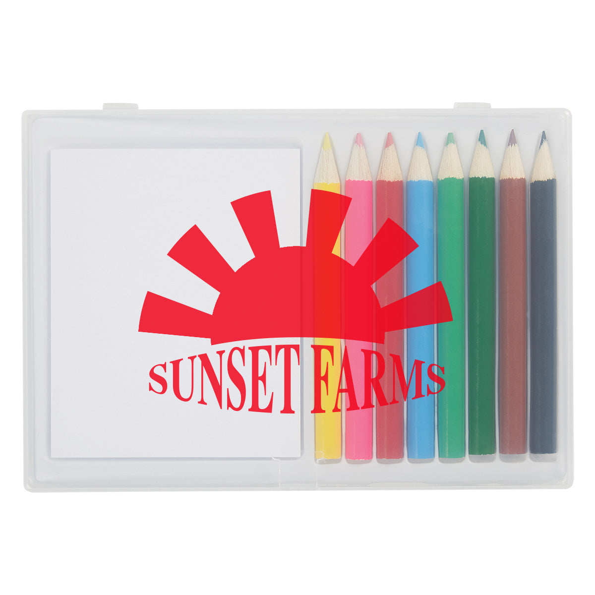 MULTI COLOR 8-Piece Colored Pencil Art Set In Case