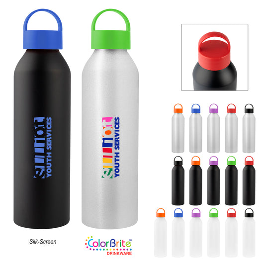 MATTE BLACK 22 Oz. Darcy Aluminum Bottle With Recycled Lid