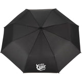 Front View of Black 42" Auto Open/Close RPET Umbrella