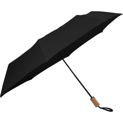 Black 46" Recycled 3-Folding Umbrella