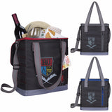 Black / Charcoal Koozie® Quilted Cooler Tote