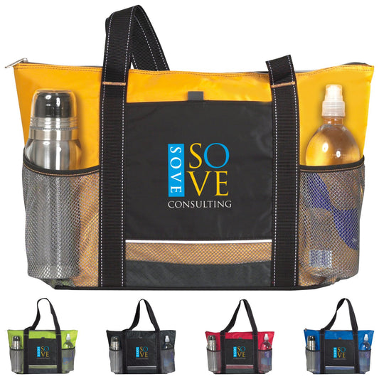 Red Atchison® Icy Bright Cooler Tote