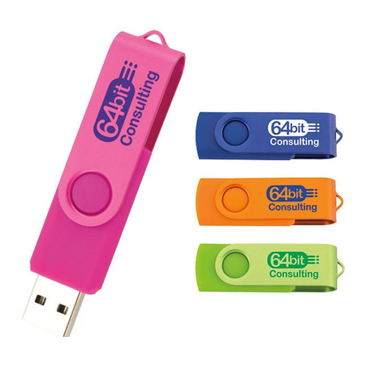 Blue Universal Source® 8 GB Two Tone Folding USB 2.0 Flash Drive