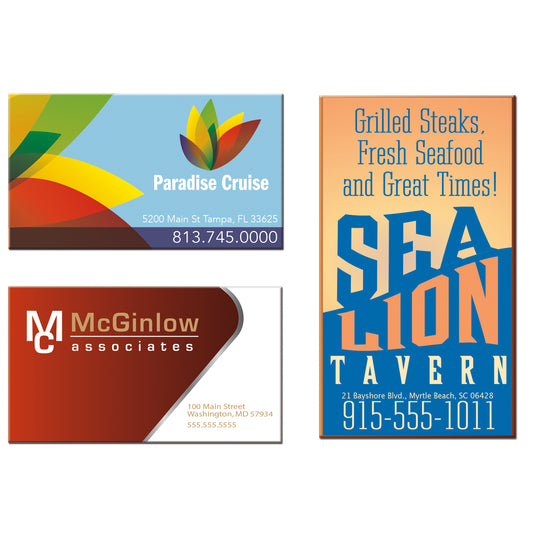 White Good Value™ Business Card Magnet