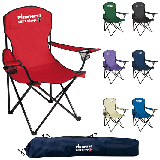 Front View of Khaki Good Value™ RPET Captain's Chair