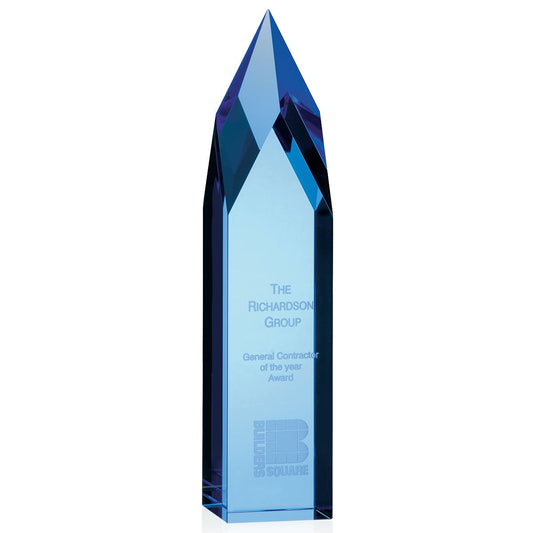 Front View of Blue JAFFA® Ice Pillar - Blue