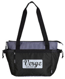 Front View of Black Koozie® Camp Cooler Tote
