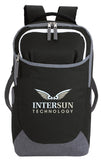 Front View of Black Atchison® Maddox Computer Backpack
