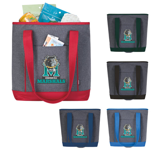 Black Koozie® Two-Tone Lunch-Time Cooler Tote