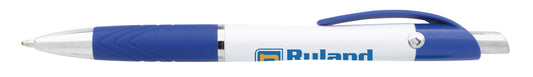 Front View of Black with Black Medium Ink Souvenir® Emblem Pen