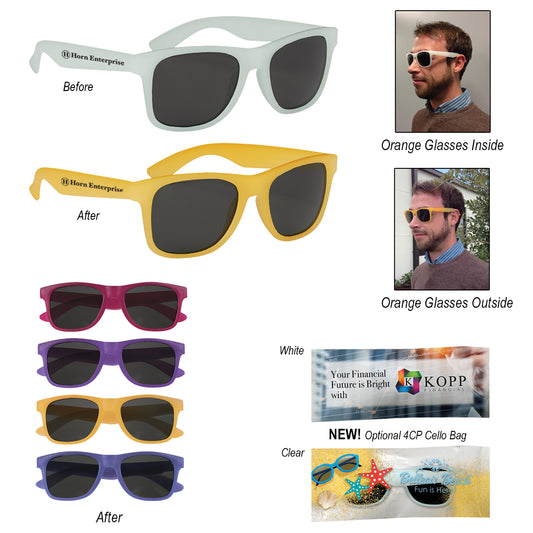 FROST BLUE Color Changing Malibu Sunglasses