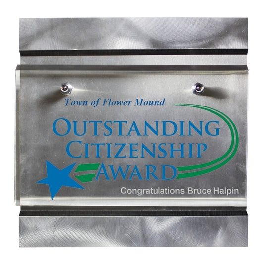 Acclaim Plaque - Laser Engraved - (9" x 9")