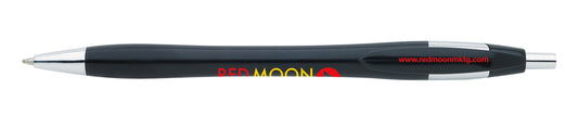 Front View of Black with Black Ink Good Value™ Chrome Dart Pen